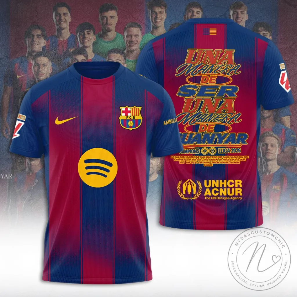 FC Barcelona 2026 La Liga Champions Football Jersey 13 FC Barcelona 2026 La Liga Champions Football Jersey