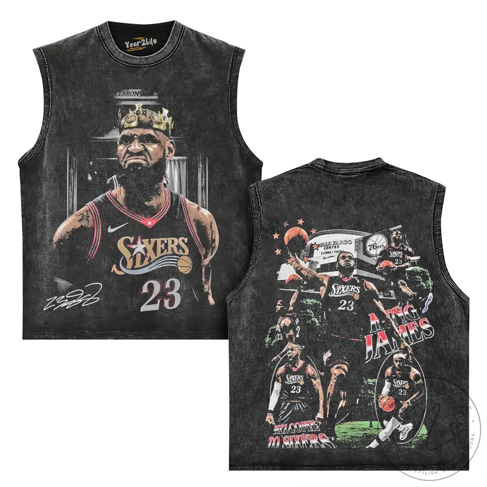 LeBron James Philadelphia Sixers Basketball Fan T-Shirt 9 LeBron James Philadelphia Sixers Basketball Fan T-Shirt