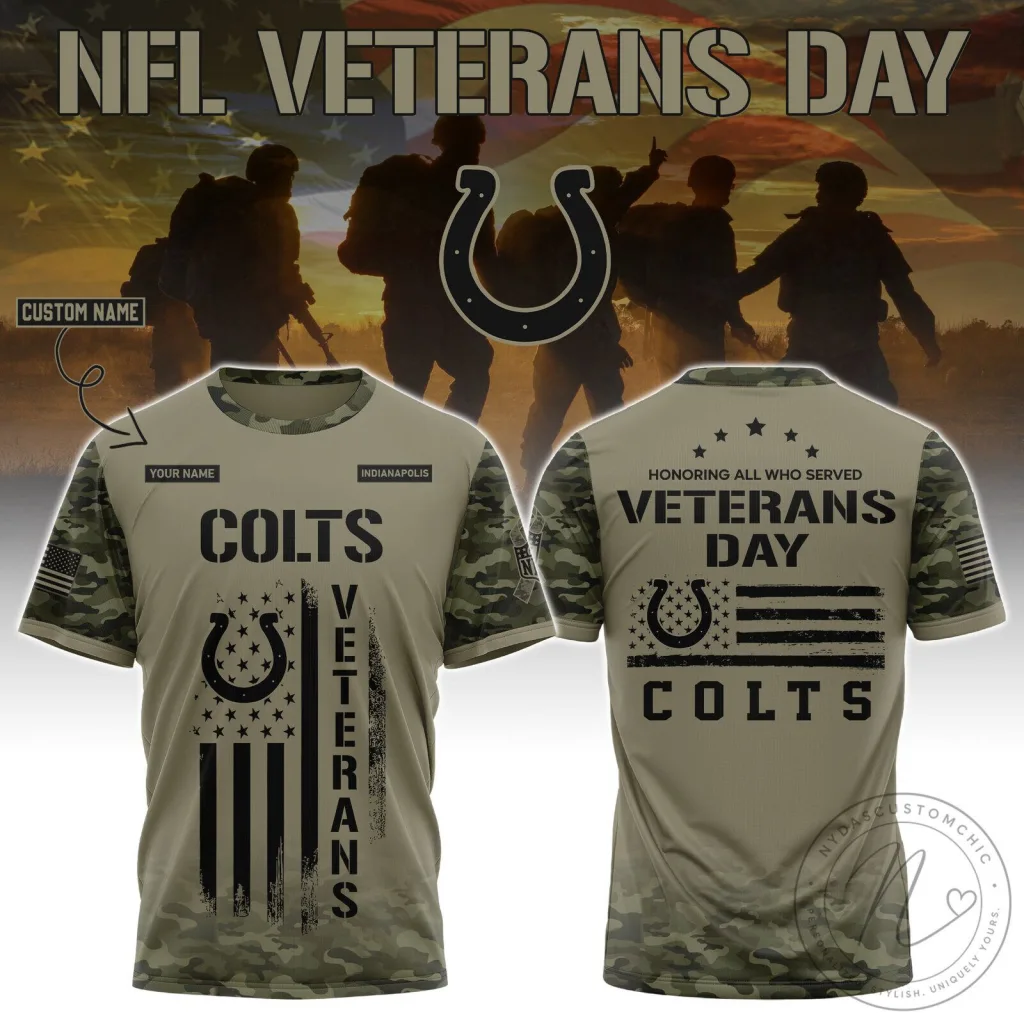 Indianapolis x Veterans Day Custom Name Camo Tee Indianapolis x Veterans Day Custom Name Camo Tee