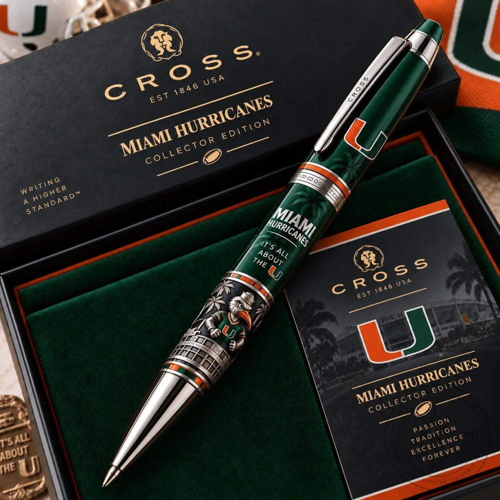 Miami Hurricanes Cross Century II Rollerball Pen Collector Edition 20 Miami Hurricanes Cross Century II Rollerball Pen Collector Edition