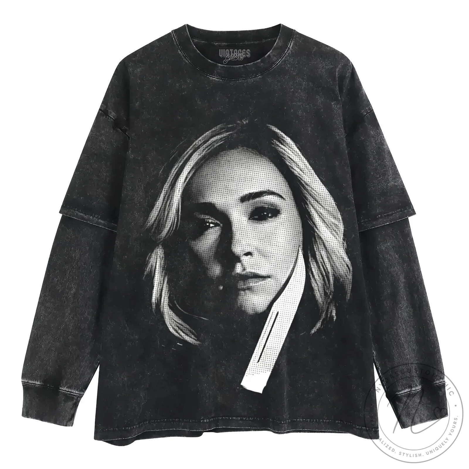 Hayden Panettiere Black and White Portrait Graphic T-Shirt 14 Hayden Panettiere Black and White Portrait Graphic T-Shirt