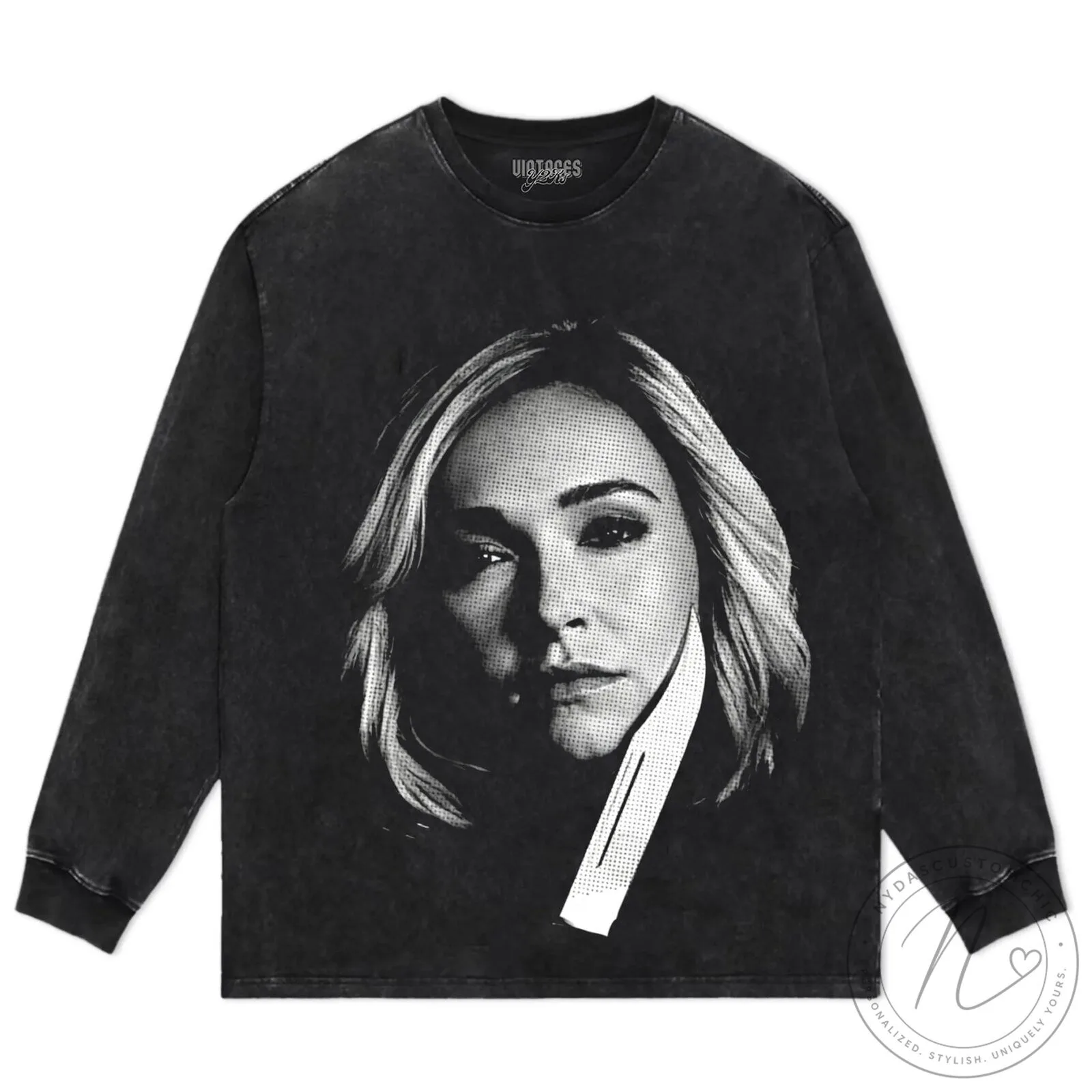 Hayden Panettiere Black and White Portrait Graphic T-Shirt 16 Hayden Panettiere Black and White Portrait Graphic T-Shirt