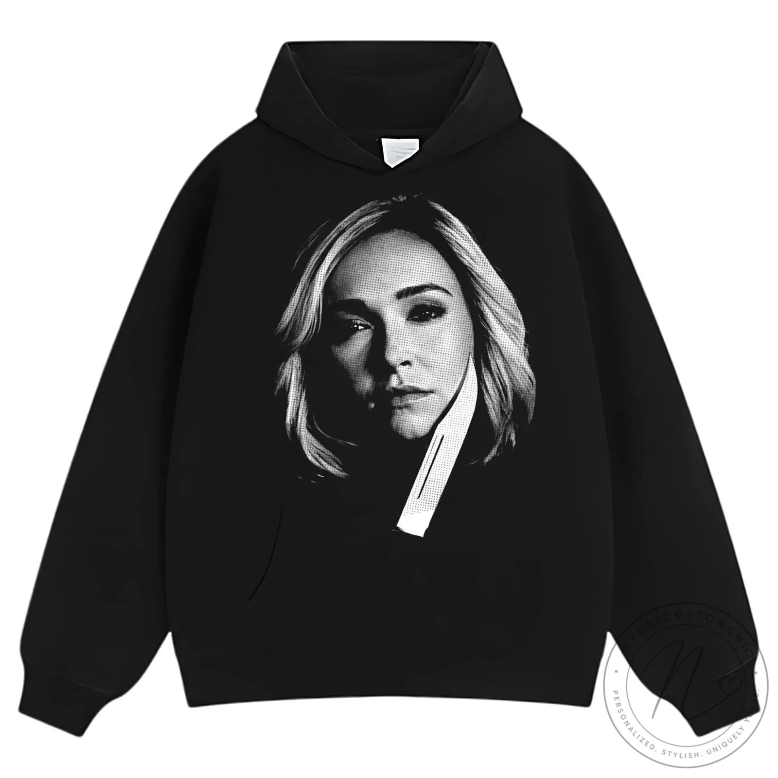 Hayden Panettiere Black and White Portrait Graphic T-Shirt 17 Hayden Panettiere Black and White Portrait Graphic T-Shirt