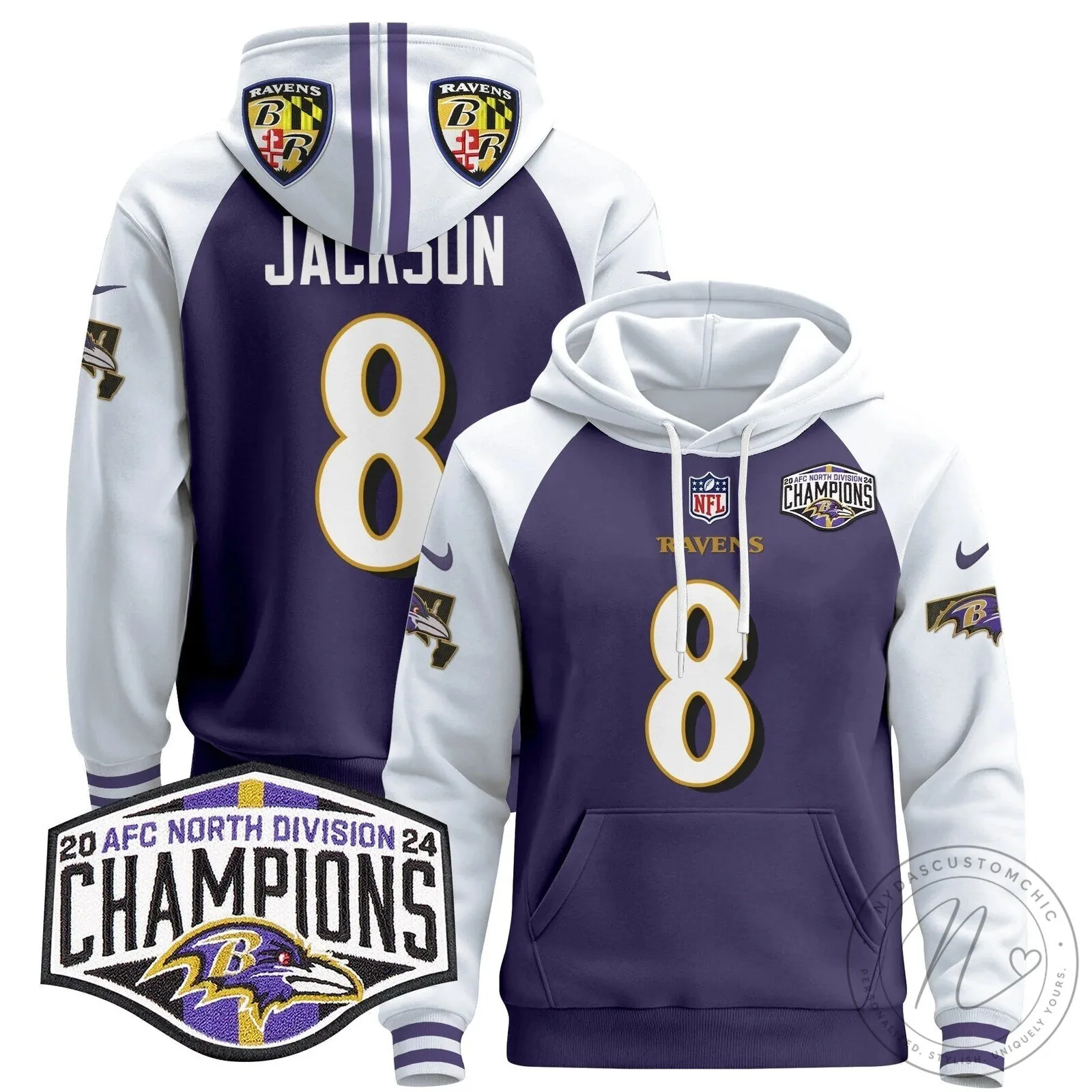 AFC North Division Champions Baltimore Ravens Derrick Henry Number 22 Hoodie 57 AFC North Division Champions Baltimore Ravens Derrick Henry Number 22 Hoodie