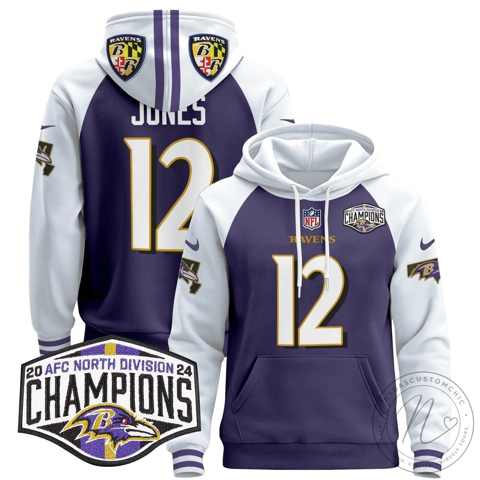 AFC North Division Champions Baltimore Ravens Derrick Henry Number 22 Hoodie 63 AFC North Division Champions Baltimore Ravens Derrick Henry Number 22 Hoodie