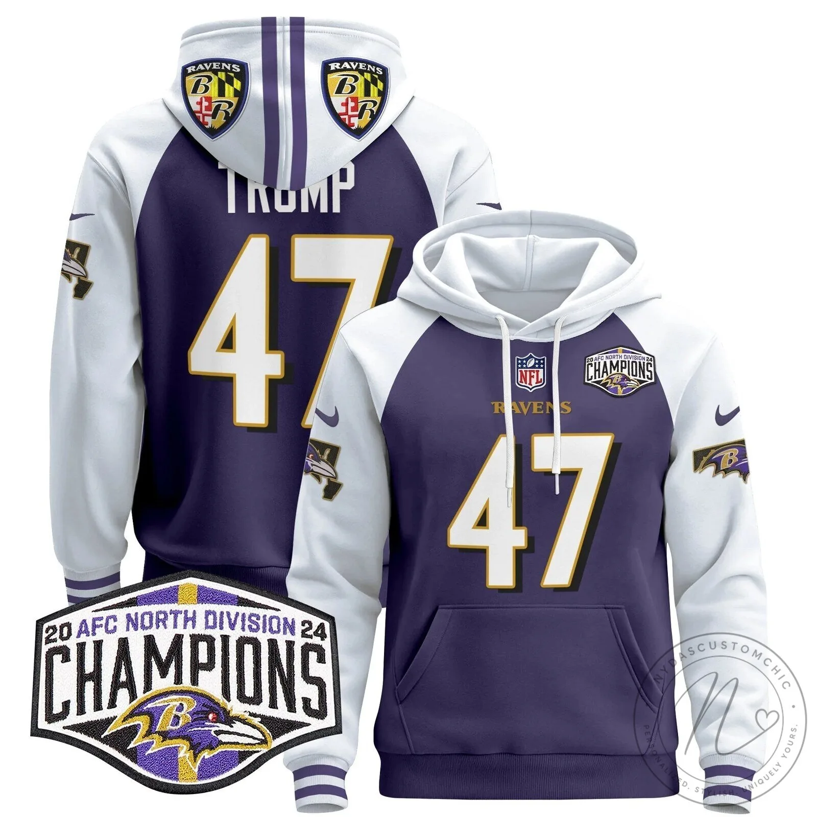 AFC North Division Champions Baltimore Ravens Derrick Henry Number 22 Hoodie 66 AFC North Division Champions Baltimore Ravens Derrick Henry Number 22 Hoodie