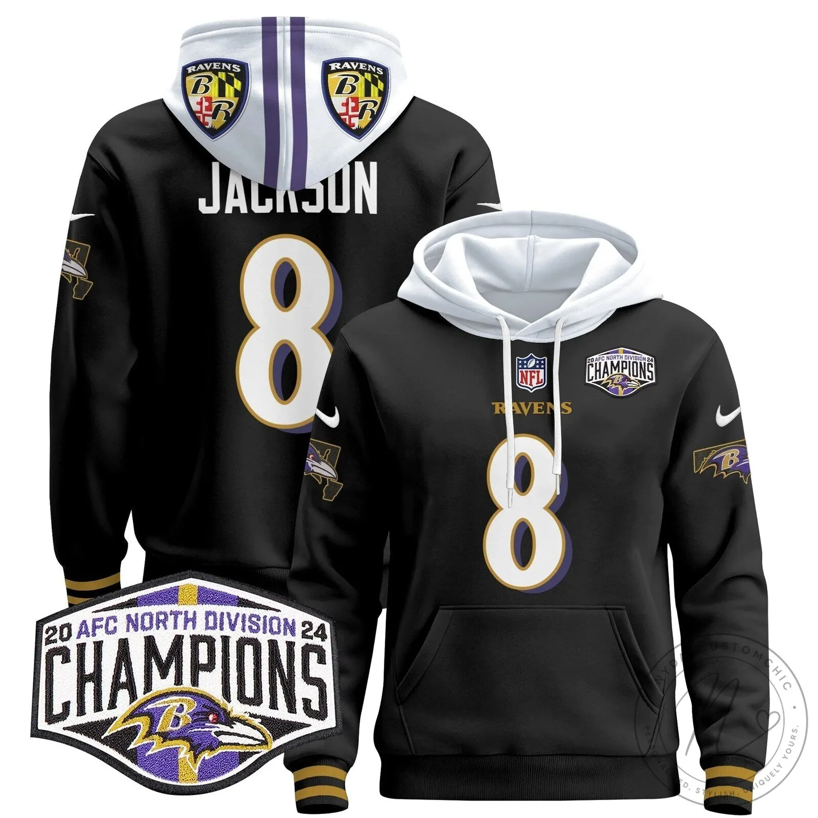 AFC North Division Champions Baltimore Ravens Derrick Henry Number 22 Hoodie 68 AFC North Division Champions Baltimore Ravens Derrick Henry Number 22 Hoodie