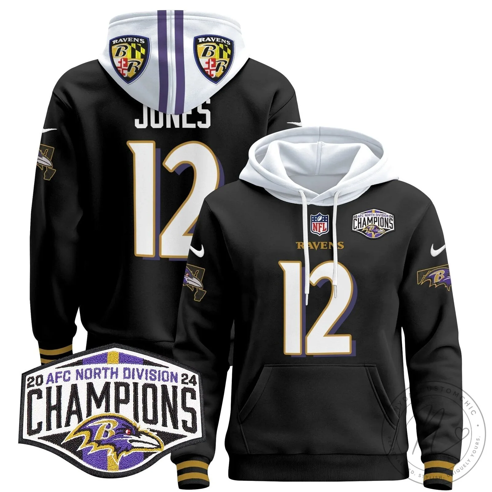 AFC North Division Champions Baltimore Ravens Derrick Henry Number 22 Hoodie 74 AFC North Division Champions Baltimore Ravens Derrick Henry Number 22 Hoodie