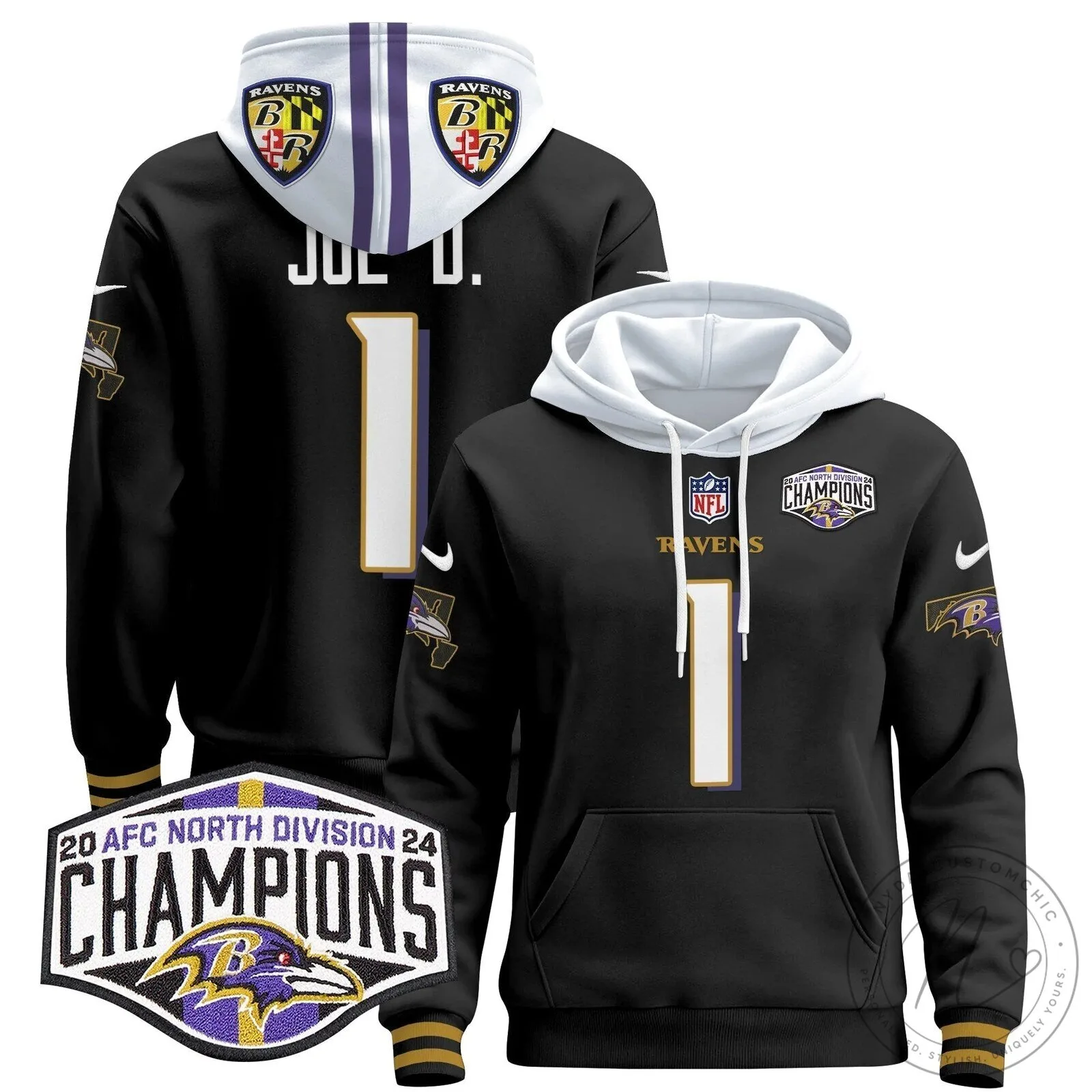 AFC North Division Champions Baltimore Ravens Derrick Henry Number 22 Hoodie 75 AFC North Division Champions Baltimore Ravens Derrick Henry Number 22 Hoodie