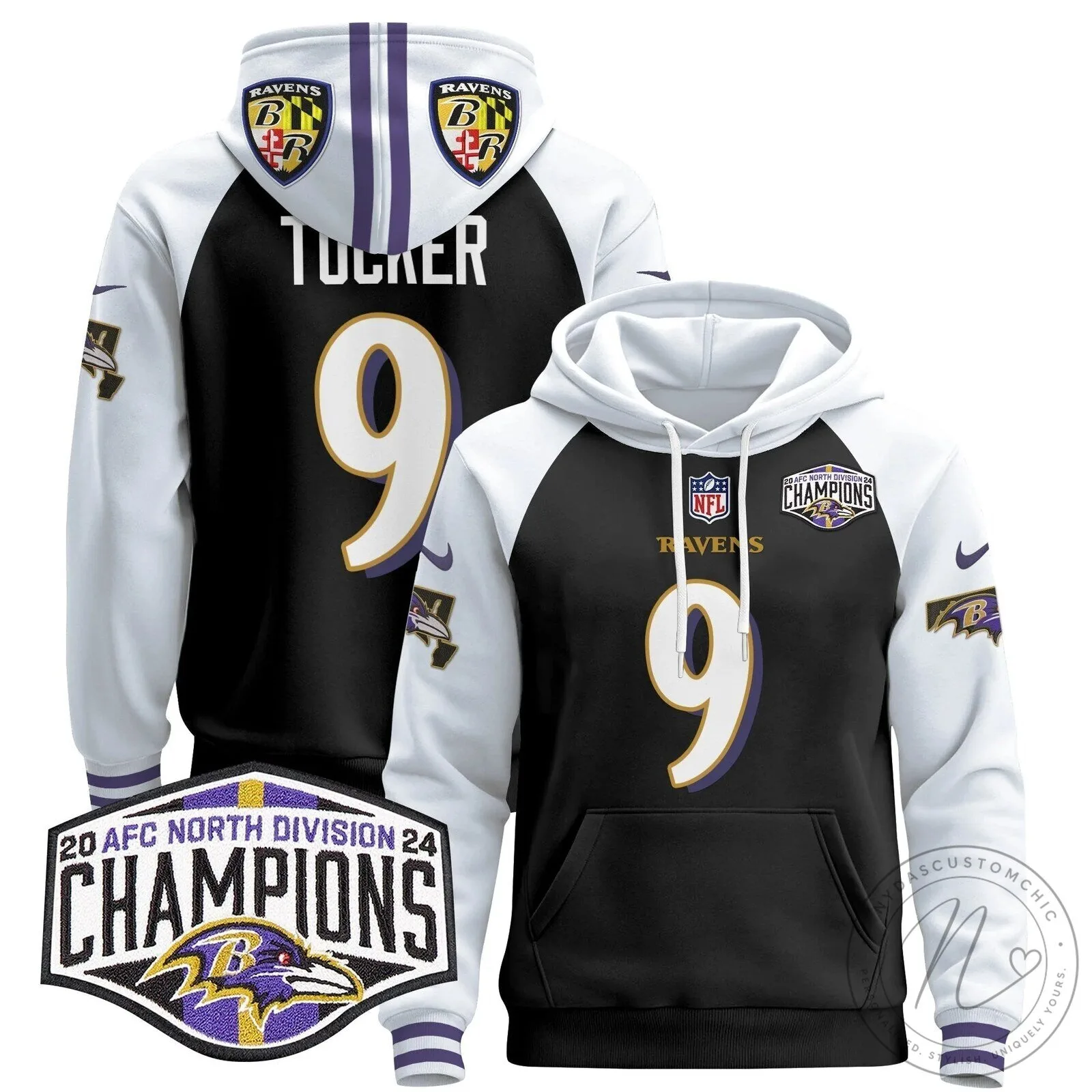 AFC North Division Champions Baltimore Ravens Derrick Henry Number 22 Hoodie 76 AFC North Division Champions Baltimore Ravens Derrick Henry Number 22 Hoodie