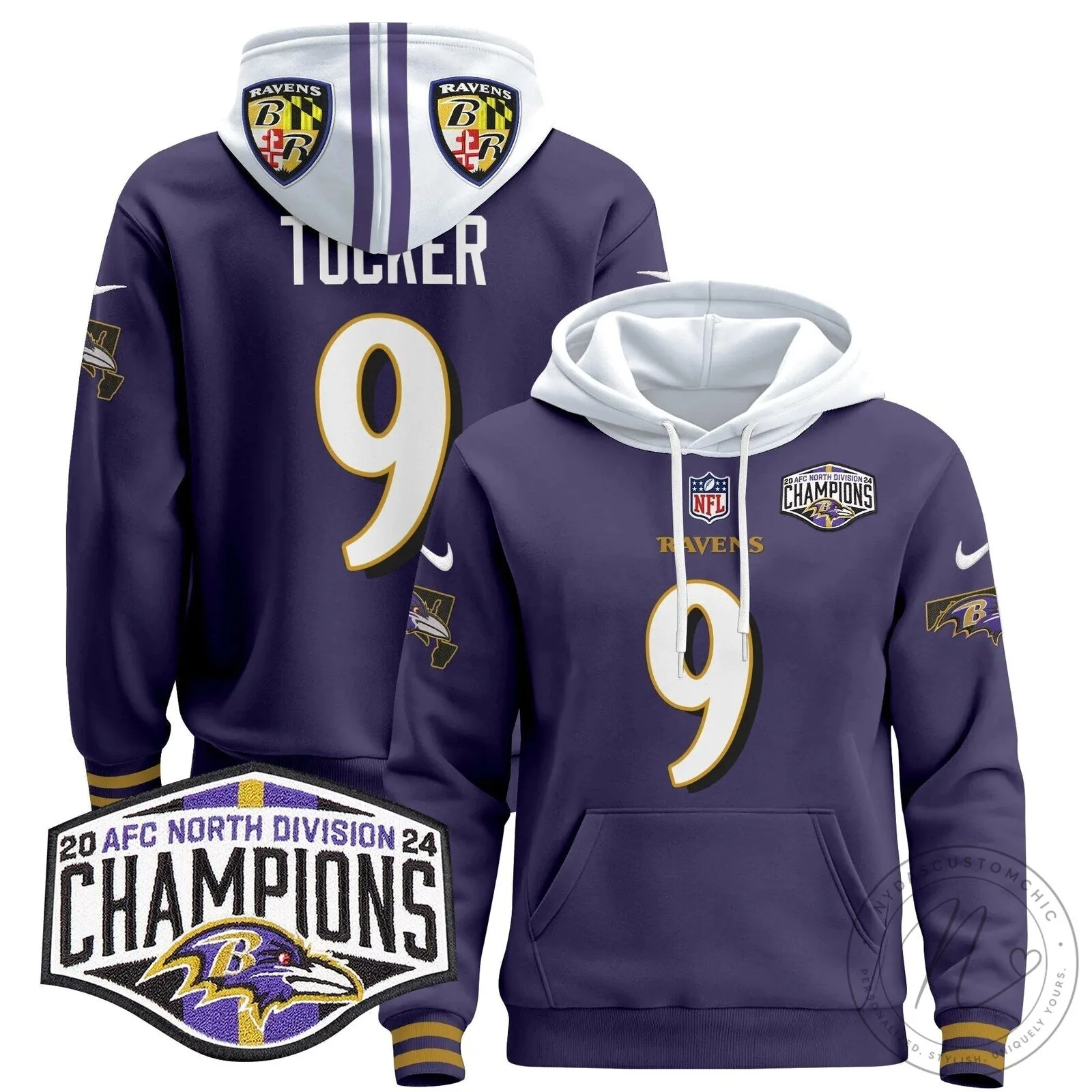 AFC North Division Champions Baltimore Ravens Derrick Henry Number 22 Hoodie 80 AFC North Division Champions Baltimore Ravens Derrick Henry Number 22 Hoodie