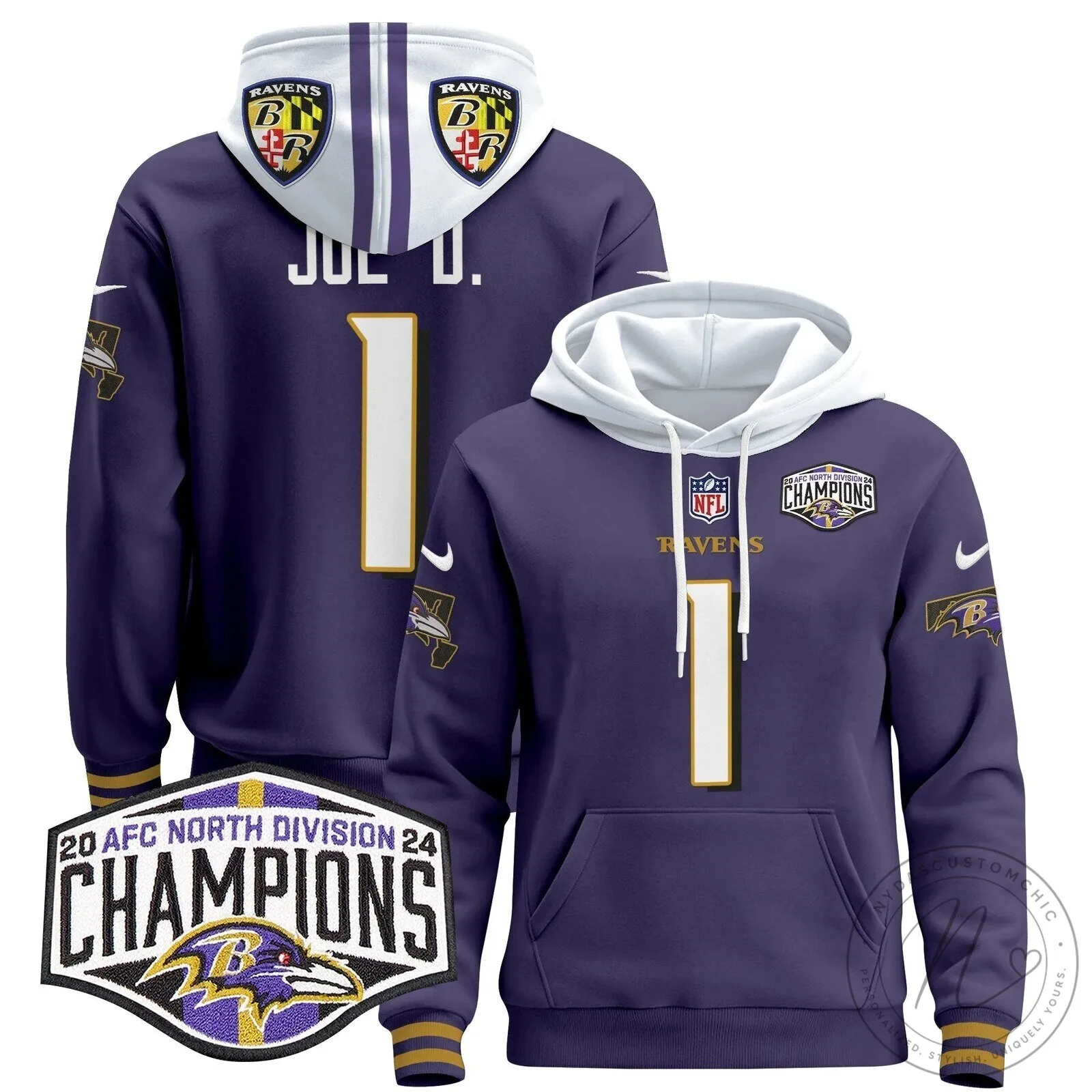 AFC North Division Champions Baltimore Ravens Derrick Henry Number 22 Hoodie 86 AFC North Division Champions Baltimore Ravens Derrick Henry Number 22 Hoodie