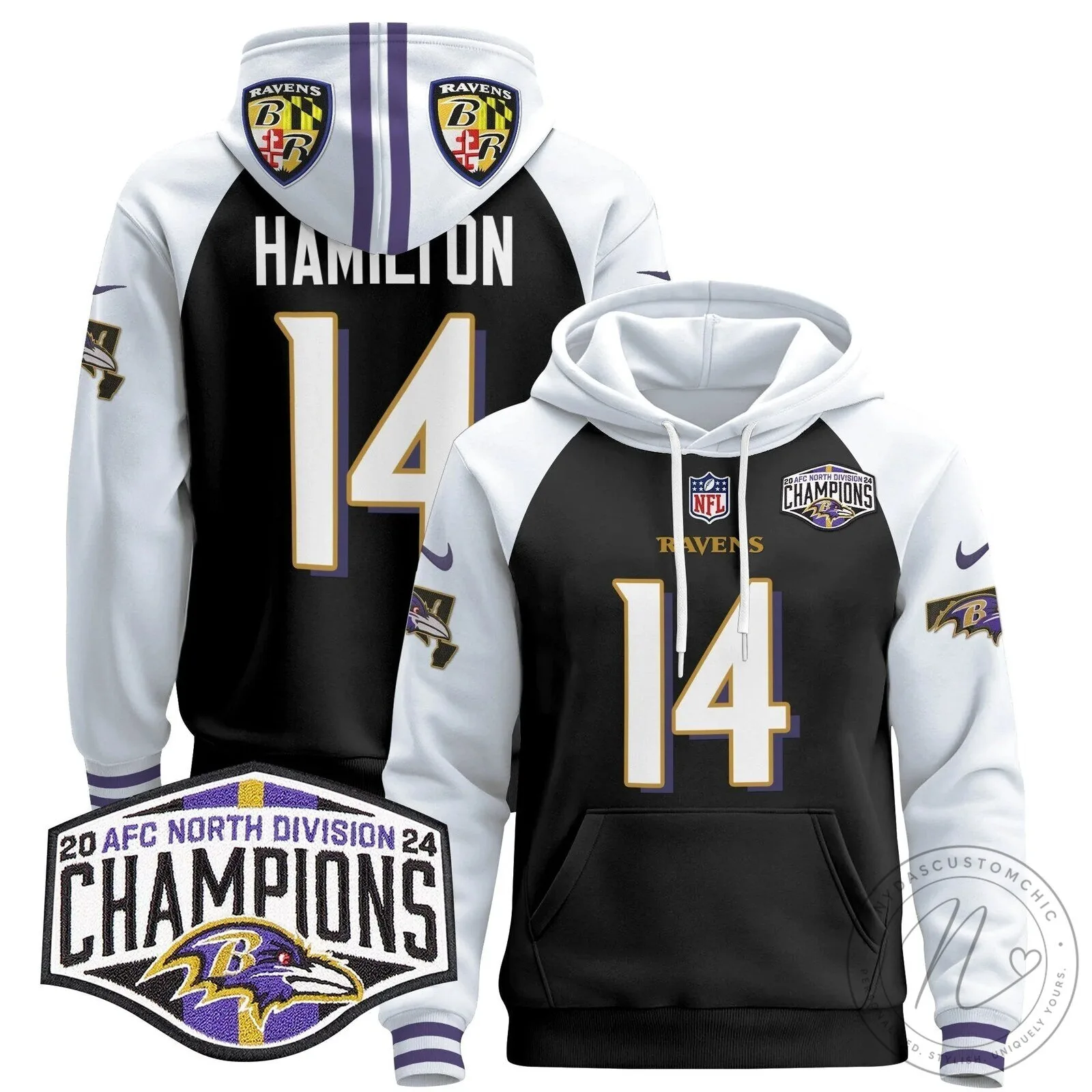 AFC North Division Champions Baltimore Ravens Derrick Henry Number 22 Hoodie 87 AFC North Division Champions Baltimore Ravens Derrick Henry Number 22 Hoodie