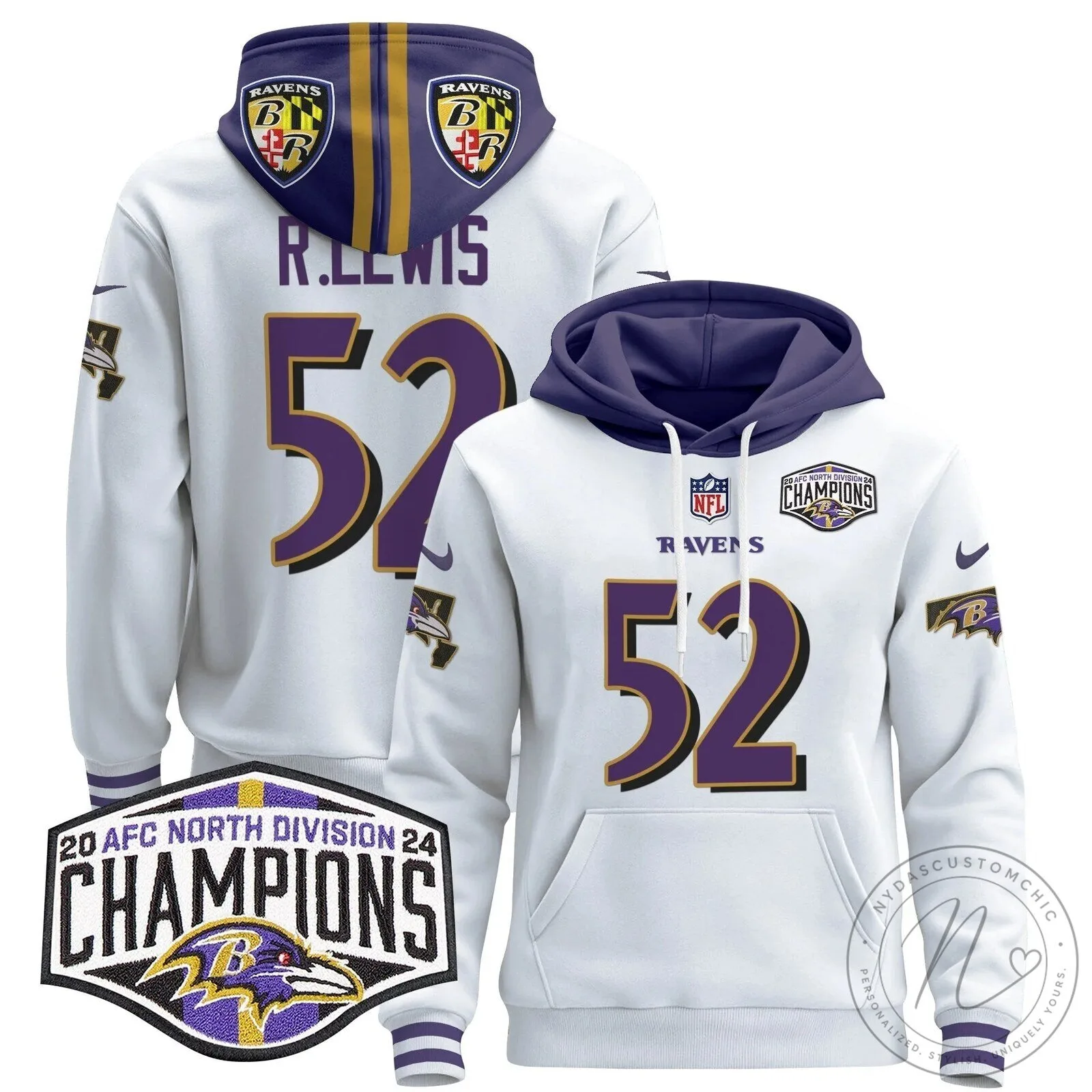 AFC North Division Champions Baltimore Ravens Derrick Henry Number 22 Hoodie 94 AFC North Division Champions Baltimore Ravens Derrick Henry Number 22 Hoodie
