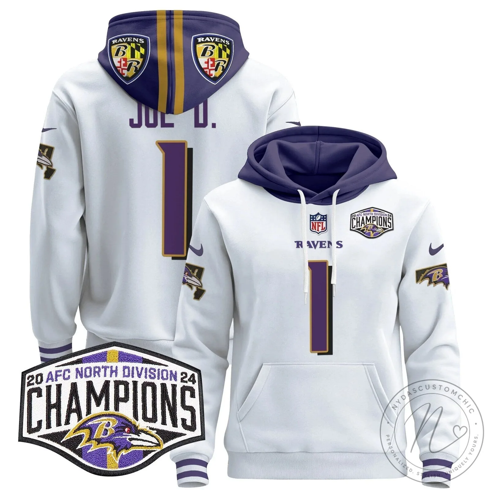 AFC North Division Champions Baltimore Ravens Derrick Henry Number 22 Hoodie 97 AFC North Division Champions Baltimore Ravens Derrick Henry Number 22 Hoodie