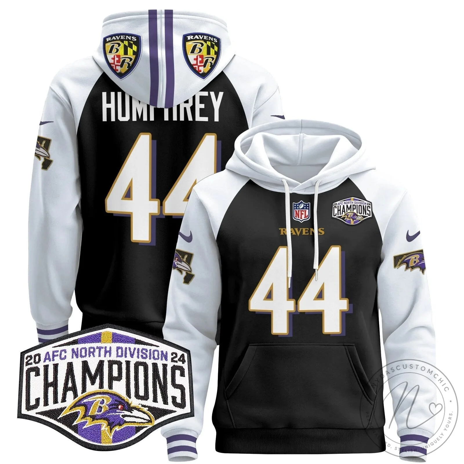 AFC North Division Champions Baltimore Ravens Derrick Henry Number 22 Hoodie 98 AFC North Division Champions Baltimore Ravens Derrick Henry Number 22 Hoodie