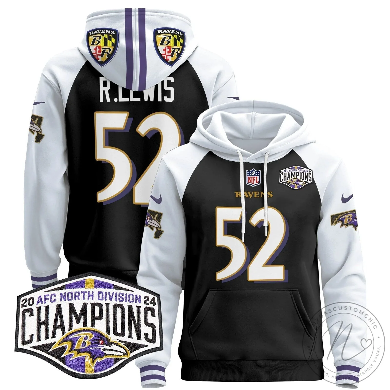 AFC North Division Champions Baltimore Ravens Derrick Henry Number 22 Hoodie 100 AFC North Division Champions Baltimore Ravens Derrick Henry Number 22 Hoodie