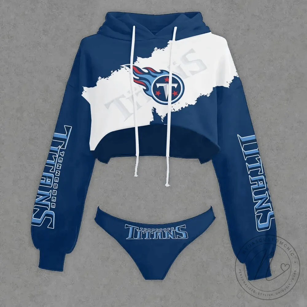 Tennessee Titans Women's Cropped Hoodie