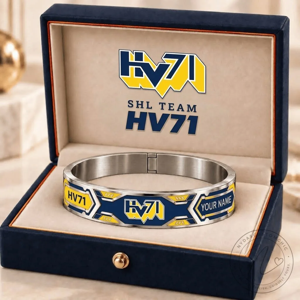 HV71 SHL Team Personalized Stainless Steel Bracelet