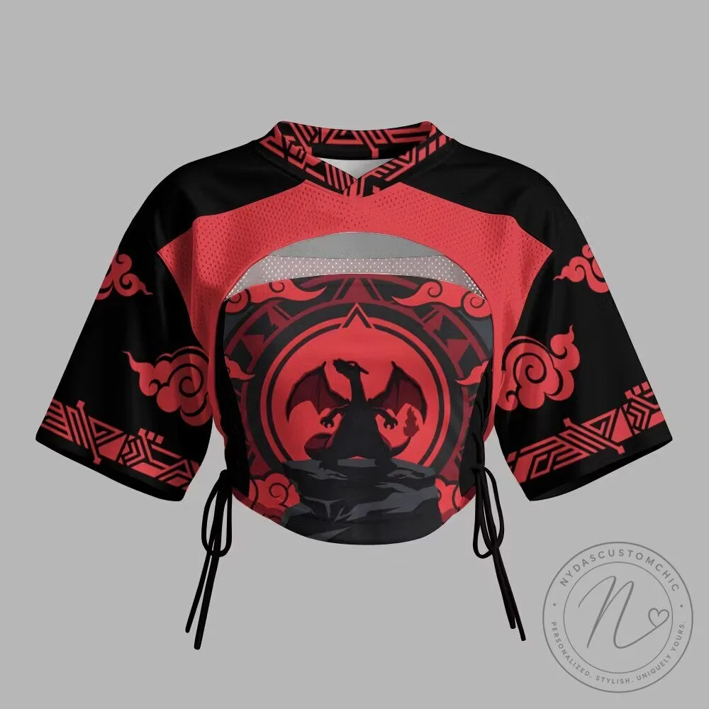 Charizard Pokémon Anime Character Crop Top T-Shirt for Women