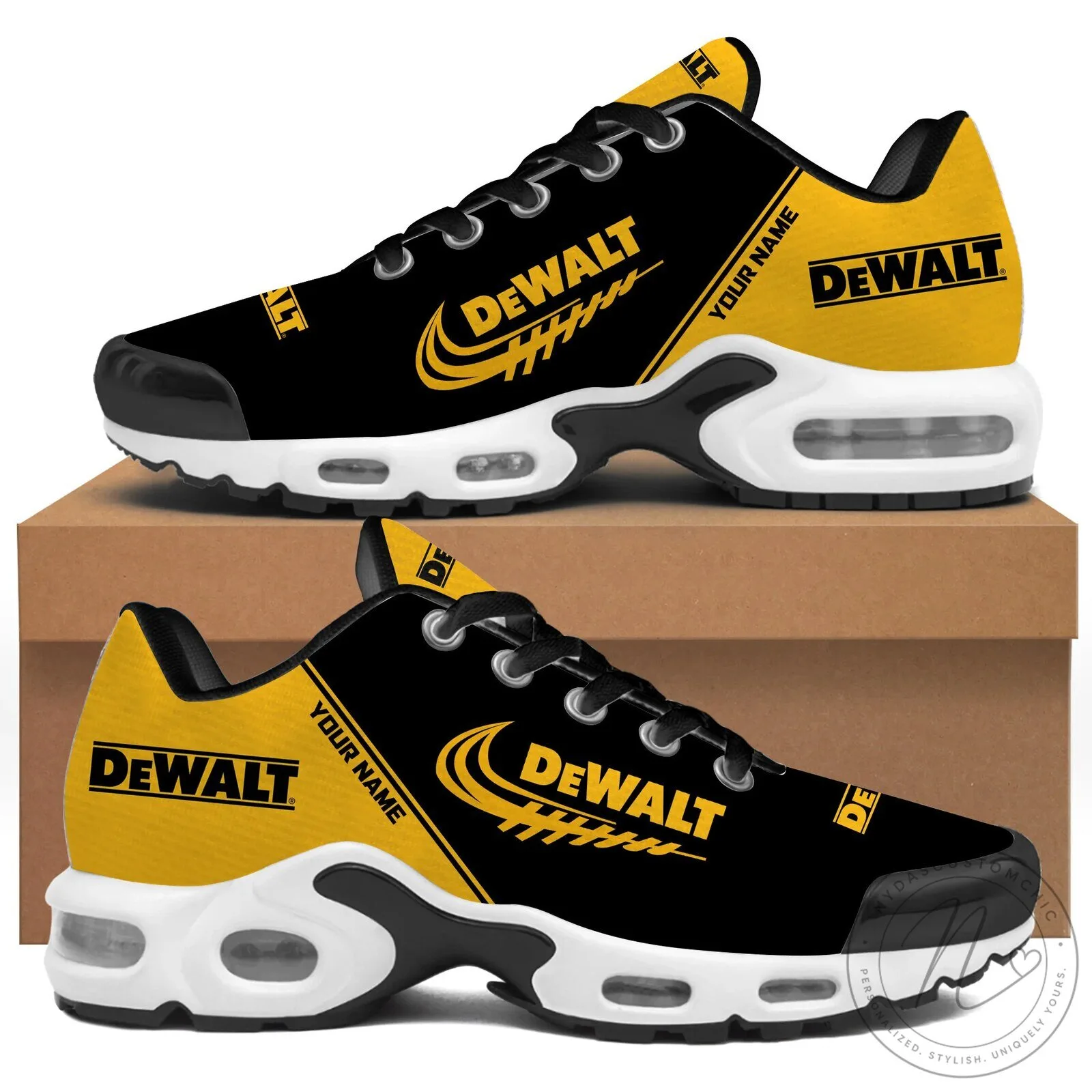 Personalized DeWalt Power Tools Air Cushion Shoes 1 Personalized DeWalt Power Tools Air Cushion Shoes