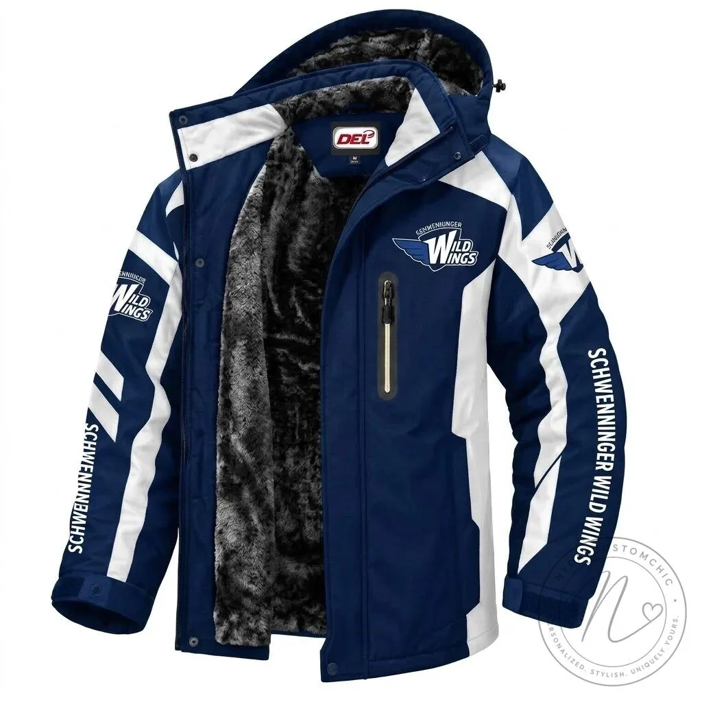 Schwenninger Wild Wings DEL Ice Hockey Waterproof Winter Parka Jacket