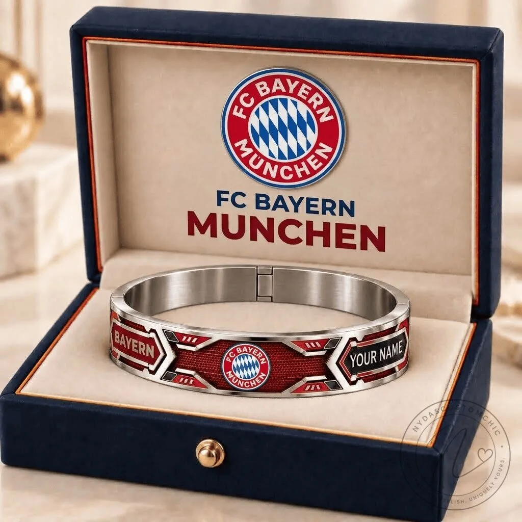 FC Bayern Munich Bundesliga Personalized Stainless Steel Bracelet