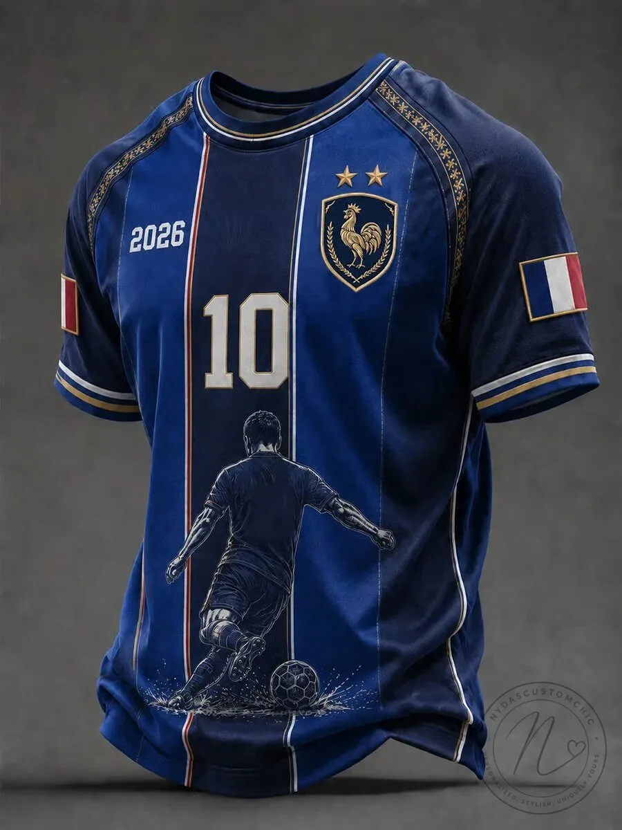 France Football 2026 World Cup Player Number 10 Soccer Jersey