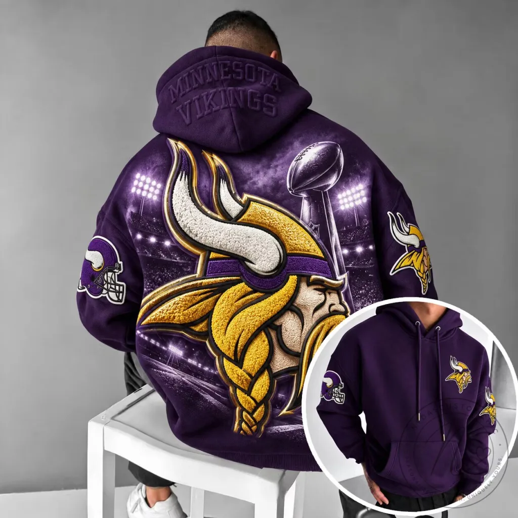 Minnesota Vikings Football Team Super Bowl Champions Hoodie 23 Minnesota Vikings Football Team Super Bowl Champions Hoodie