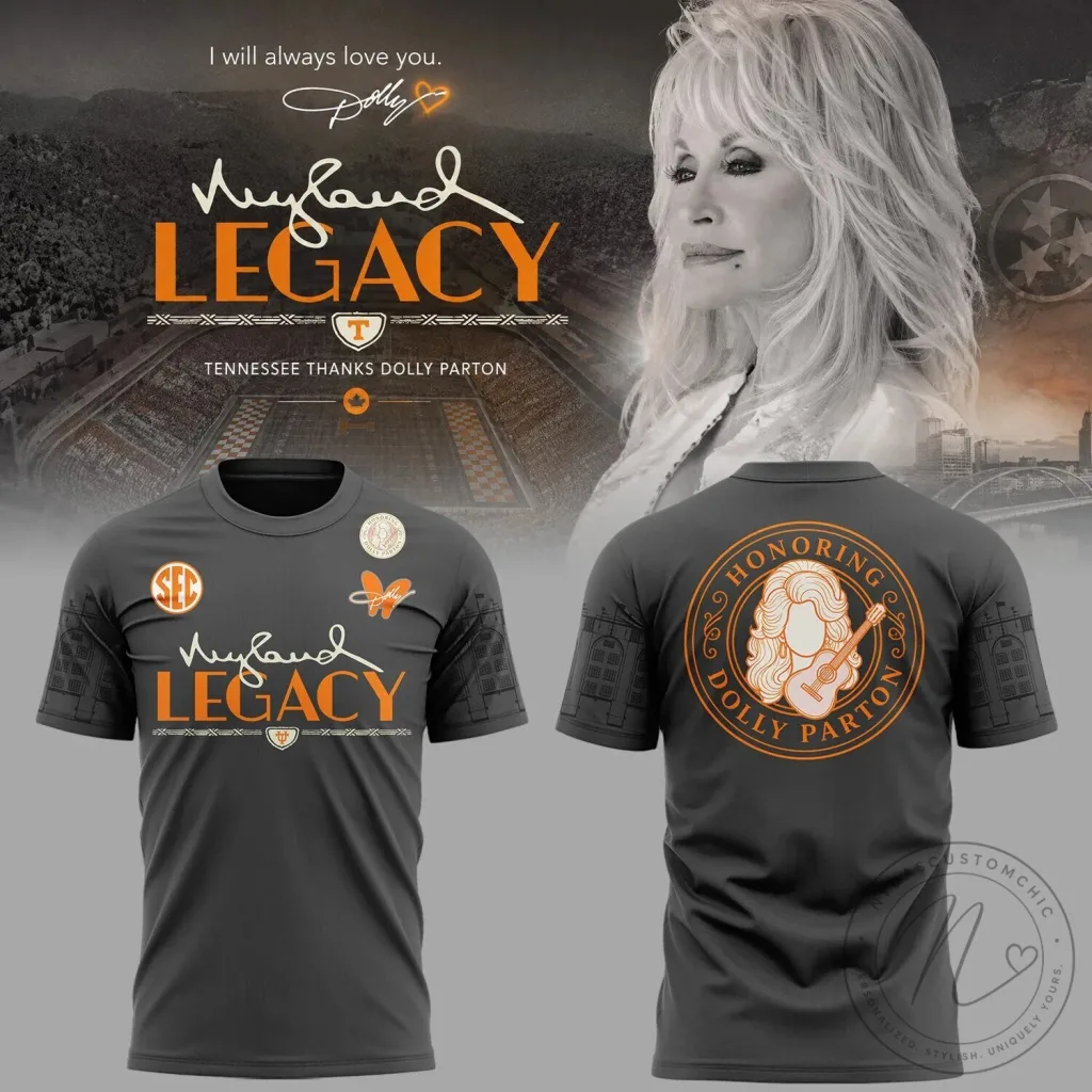 Tennessee Football Dolly Parton Legacy Graphic T-Shirt Tennessee Football Dolly Parton Legacy Graphic T-Shirt