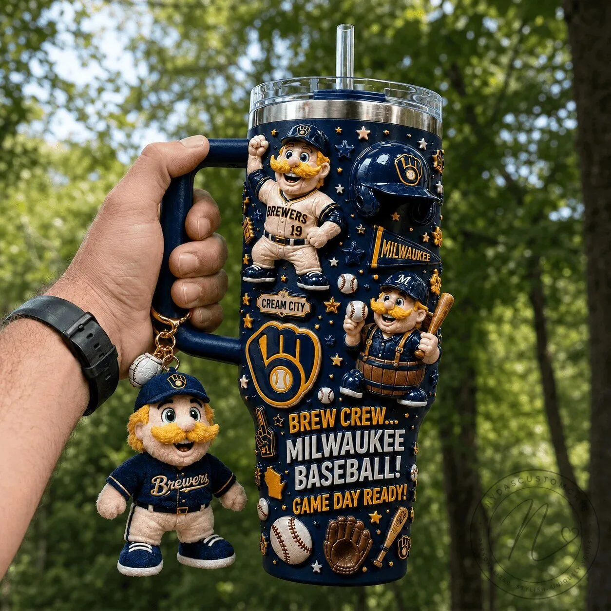 Milwaukee Brewers Baseball Brew Crew Game Day Ready 40oz Tumbler 8 Milwaukee Brewers Baseball Brew Crew Game Day Ready 40oz Tumbler