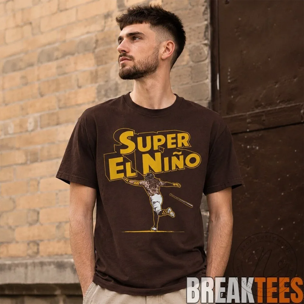 Fernando Tatis Junior Super El Niño San Diego Padres Baseball Fan T-Shirt 9 Fernando Tatis Junior Super El Niño San Diego Padres Baseball Fan T-Shirt