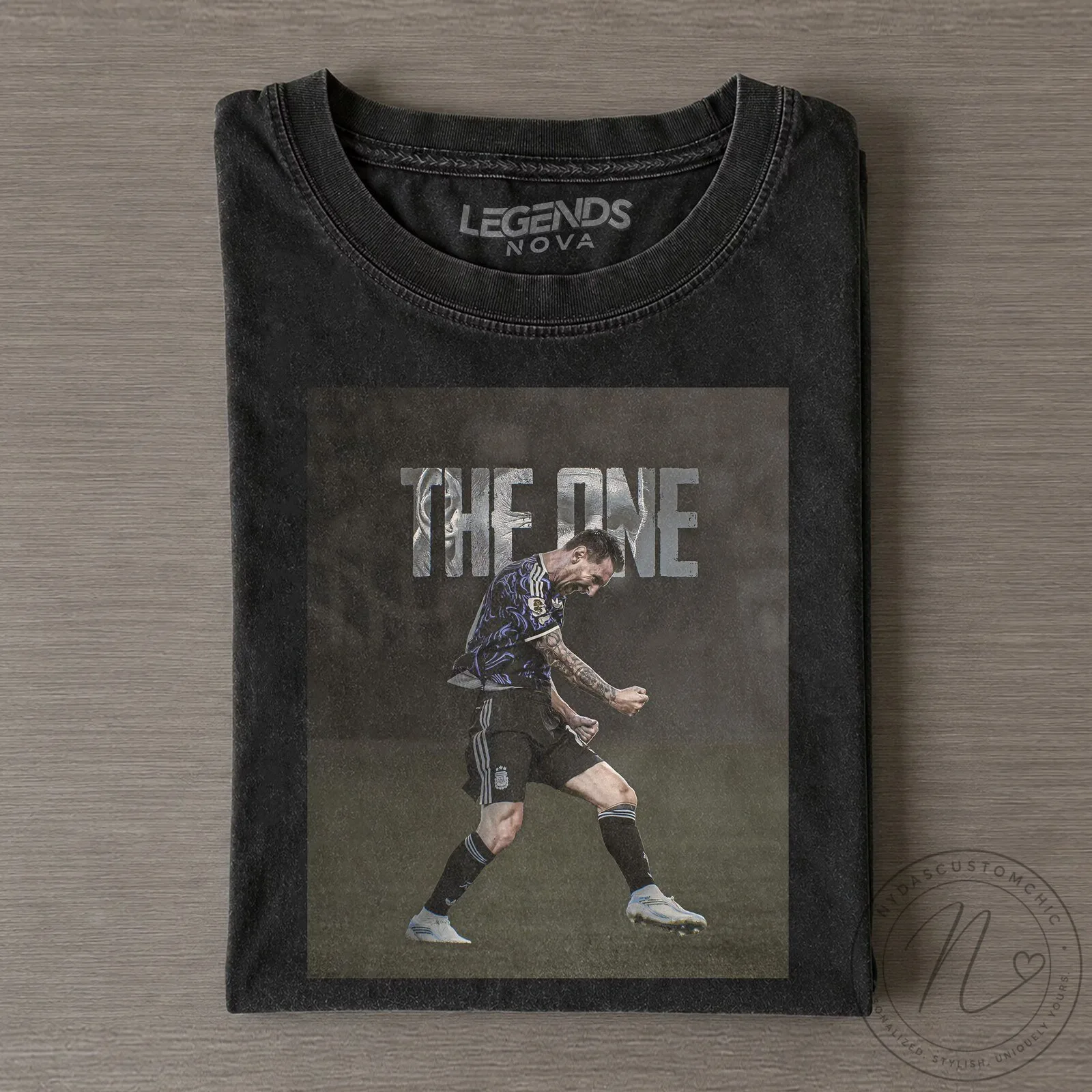 Lionel Messi Argentina The One Football Legend Graphic T-Shirt
