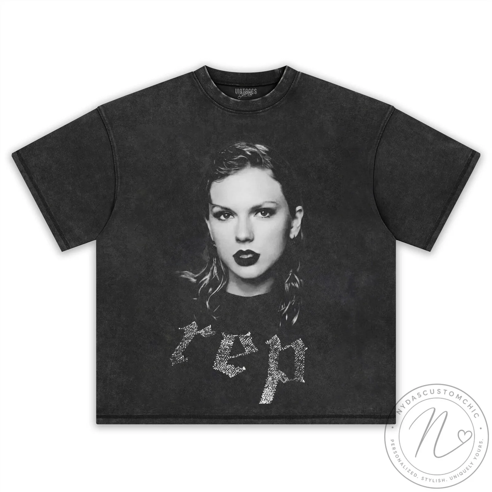 Taylor Swift Reputation Album Black and White Portrait T-Shirt 11 Taylor Swift Reputation Album Black and White Portrait T-Shirt