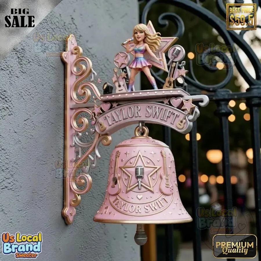 Taylor Swift The Eras Tour Pink Wall Bell with Figurine 37 Taylor Swift The Eras Tour Pink Wall Bell with Figurine