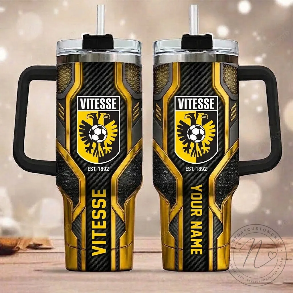 Vitesse Arnhem Football Club Personalized Handle Tumbler 3 Vitesse Arnhem Football Club Personalized Handle Tumbler