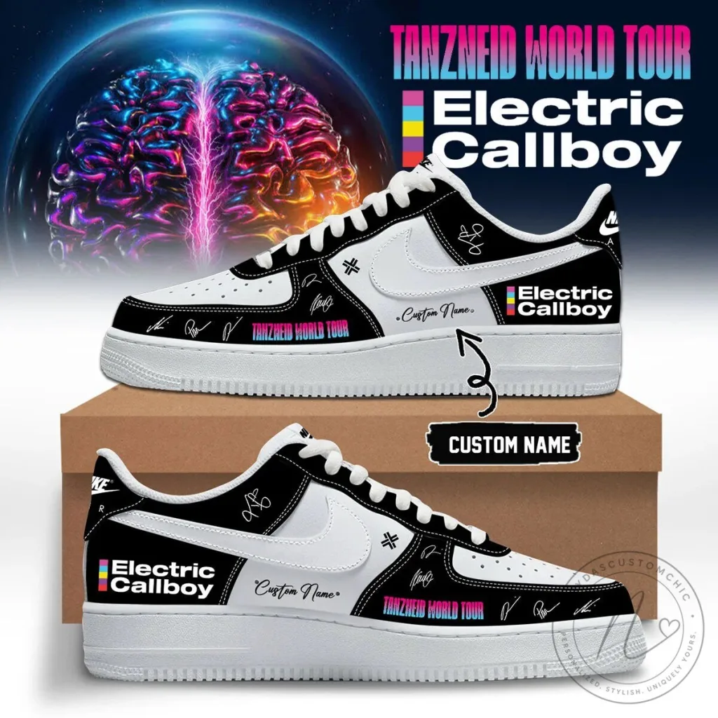 Custom Name Sneakers for Tanzneid World Tour by Electric Callboy Custom Name Sneakers for Tanzneid World Tour by Electric Callboy
