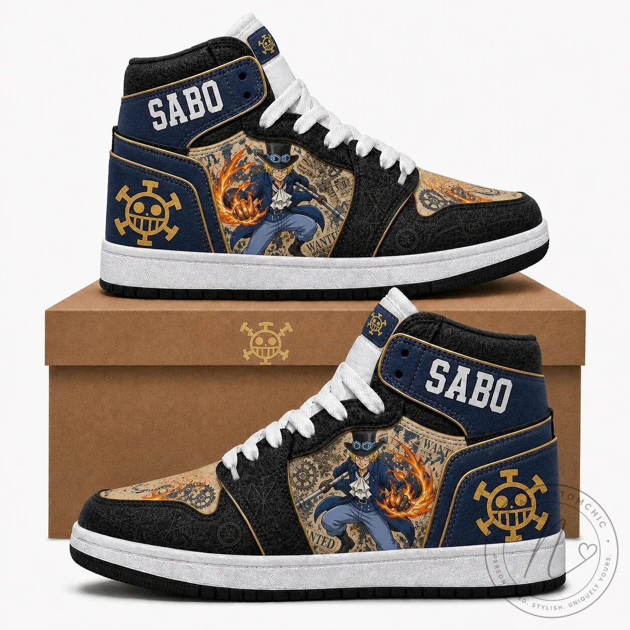 One Piece Straw Hat Monster Trio Fan High Top Sneakers 15 One Piece Straw Hat Monster Trio Fan High Top Sneakers