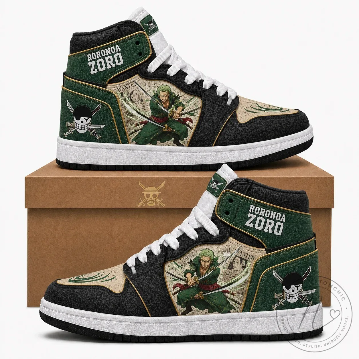 One Piece Straw Hat Monster Trio Fan High Top Sneakers 21 One Piece Straw Hat Monster Trio Fan High Top Sneakers