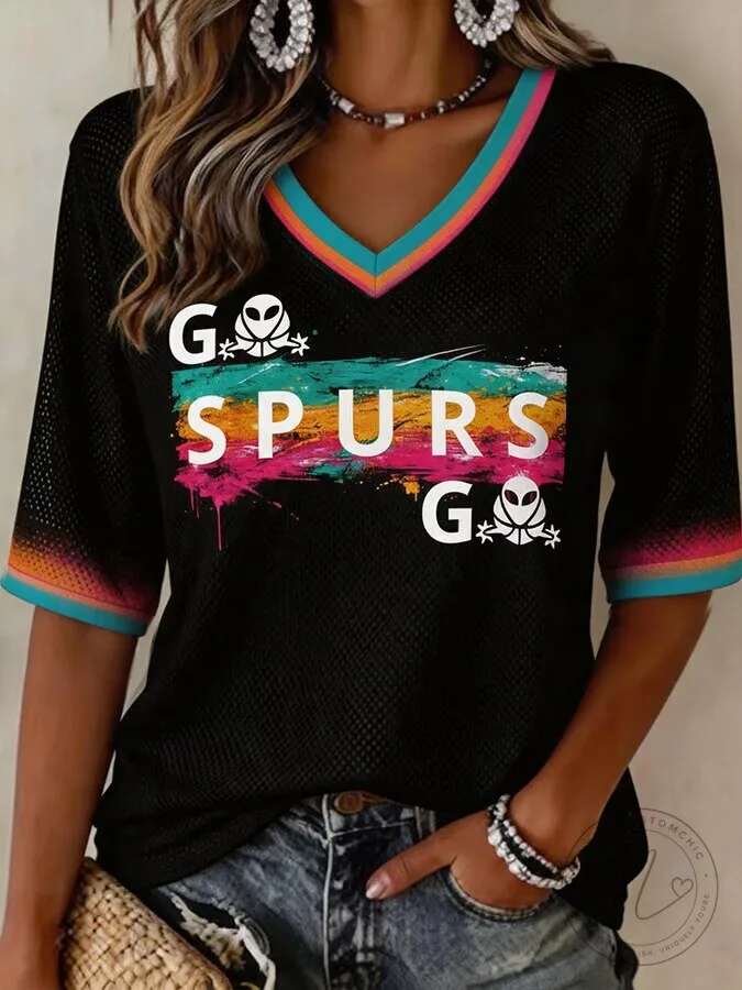 Women's Fan Shirt for San Antonio Spurs Basketball 19 Women's Fan Shirt for San Antonio Spurs Basketball