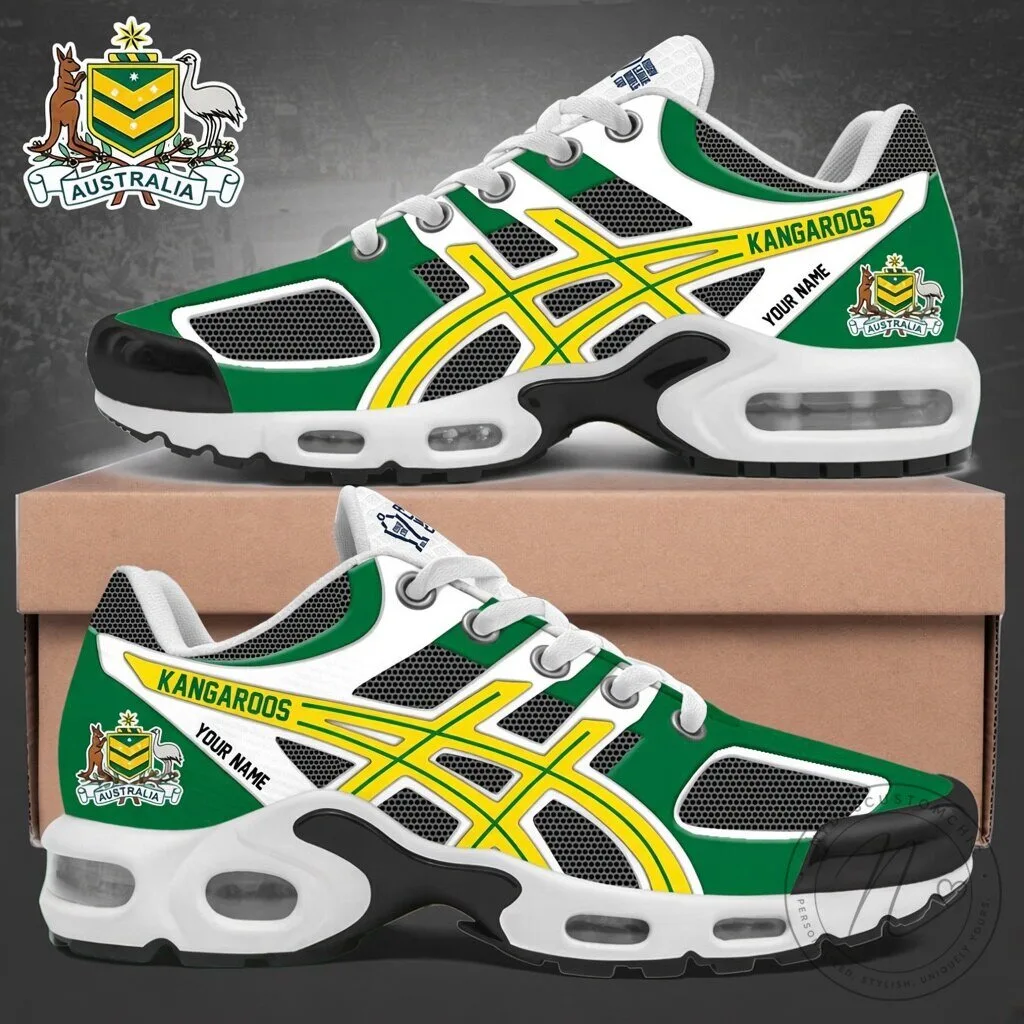 Australia Kangaroos Rugby League Personalized Air Max Plus Sneakers Shoes