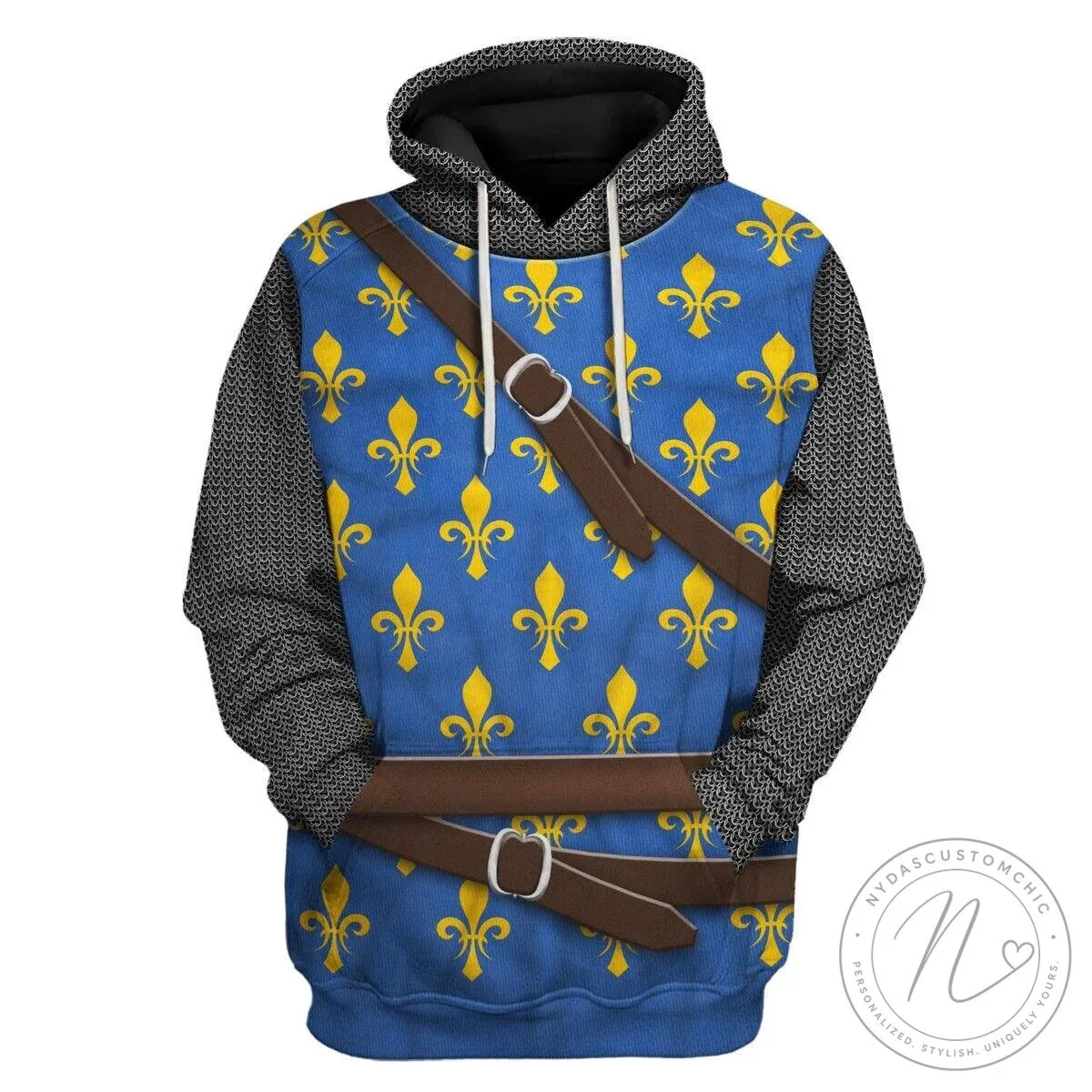 Philip II Augustus Knight Templar Fleur de Lis Medieval Armor Hoodie Sweatshirt 17 Philip II Augustus Knight Templar Fleur de Lis Medieval Armor Hoodie Sweatshirt
