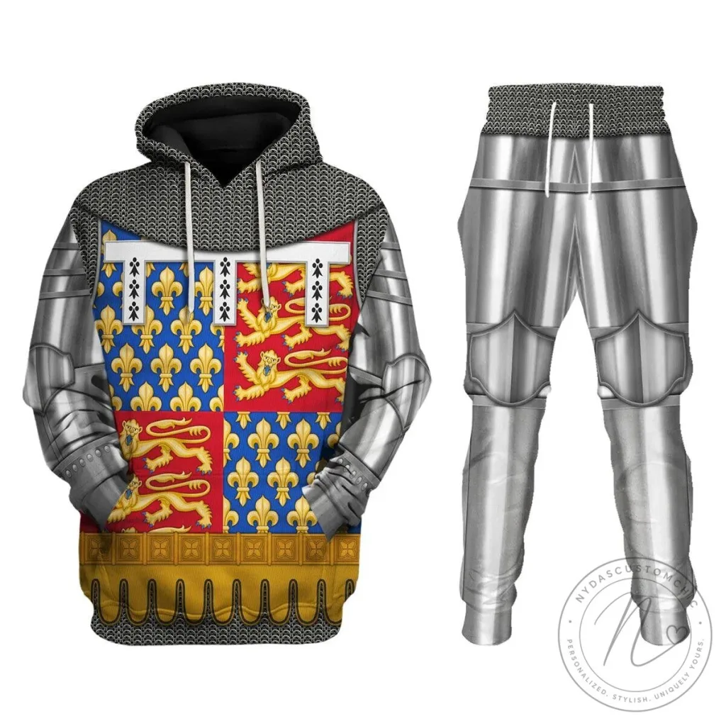 John of Gaunt Duke of Lancaster Medieval Knight Armor Costume Hoodie John of Gaunt Duke of Lancaster Medieval Knight Armor Costume Hoodie