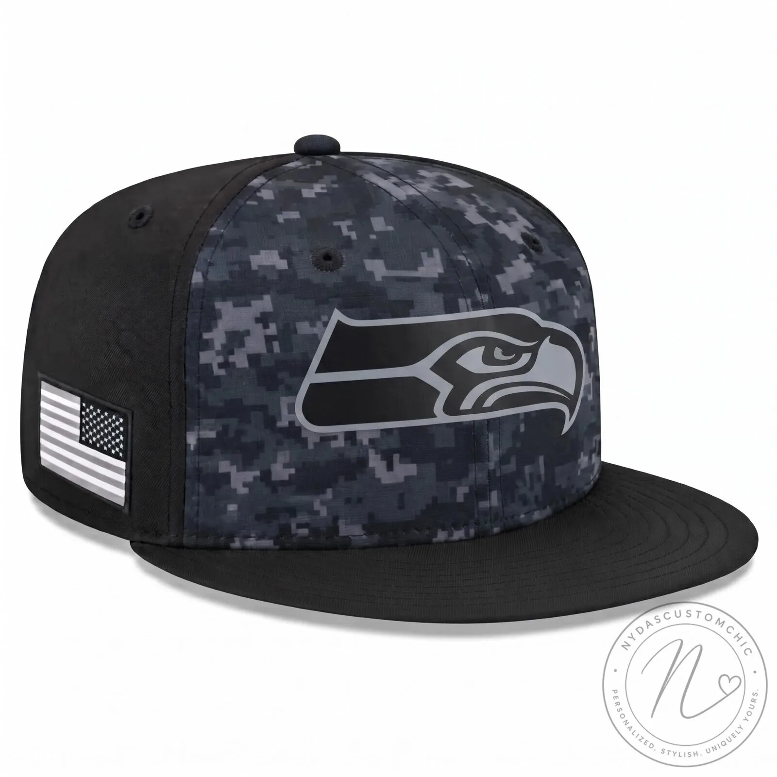 Seattle Seahawks Salute To Service Digital Camo Snapback Cap 2 Seattle Seahawks Salute To Service Digital Camo Snapback Cap