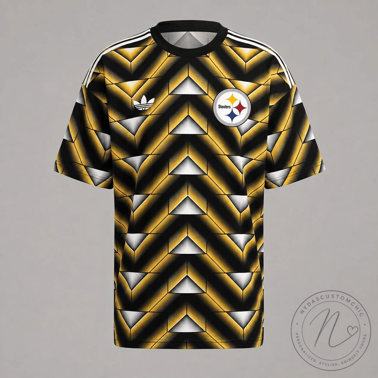 Pittsburgh Steelers Vintage Soccer Club Fan Kit Jersey