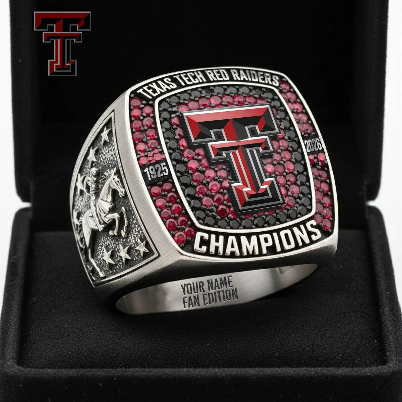 Texas Tech Red Raiders Champions Personalized Fan Edition Ring