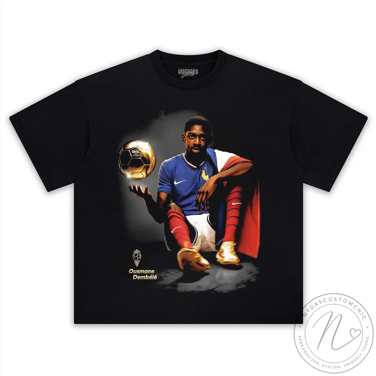 Ousmane Dembele Ballon d'Or France Football Graphic T-Shirt