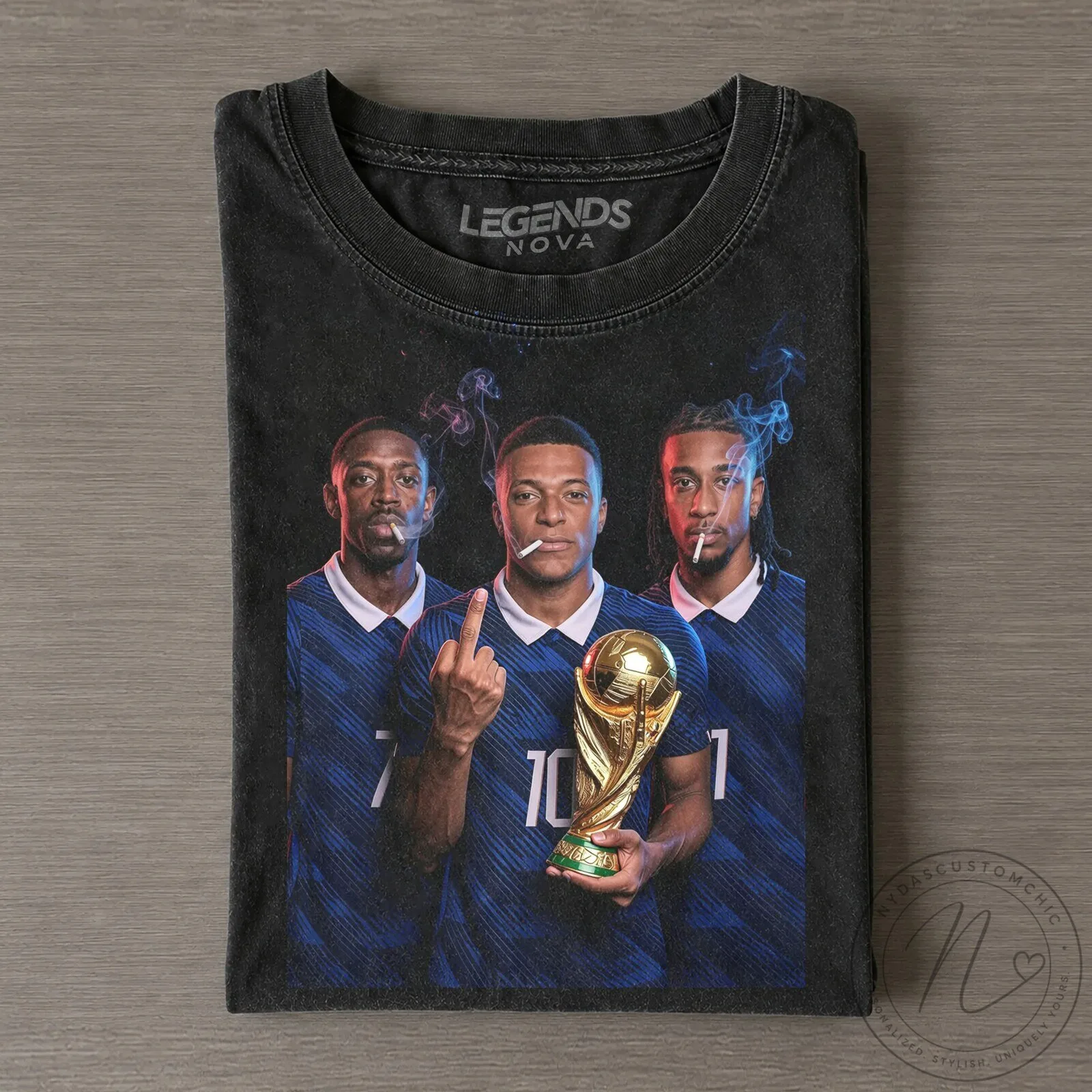 Ousmane Dembele Kylian Mbappe Michael Olise France Soccer T-Shirt