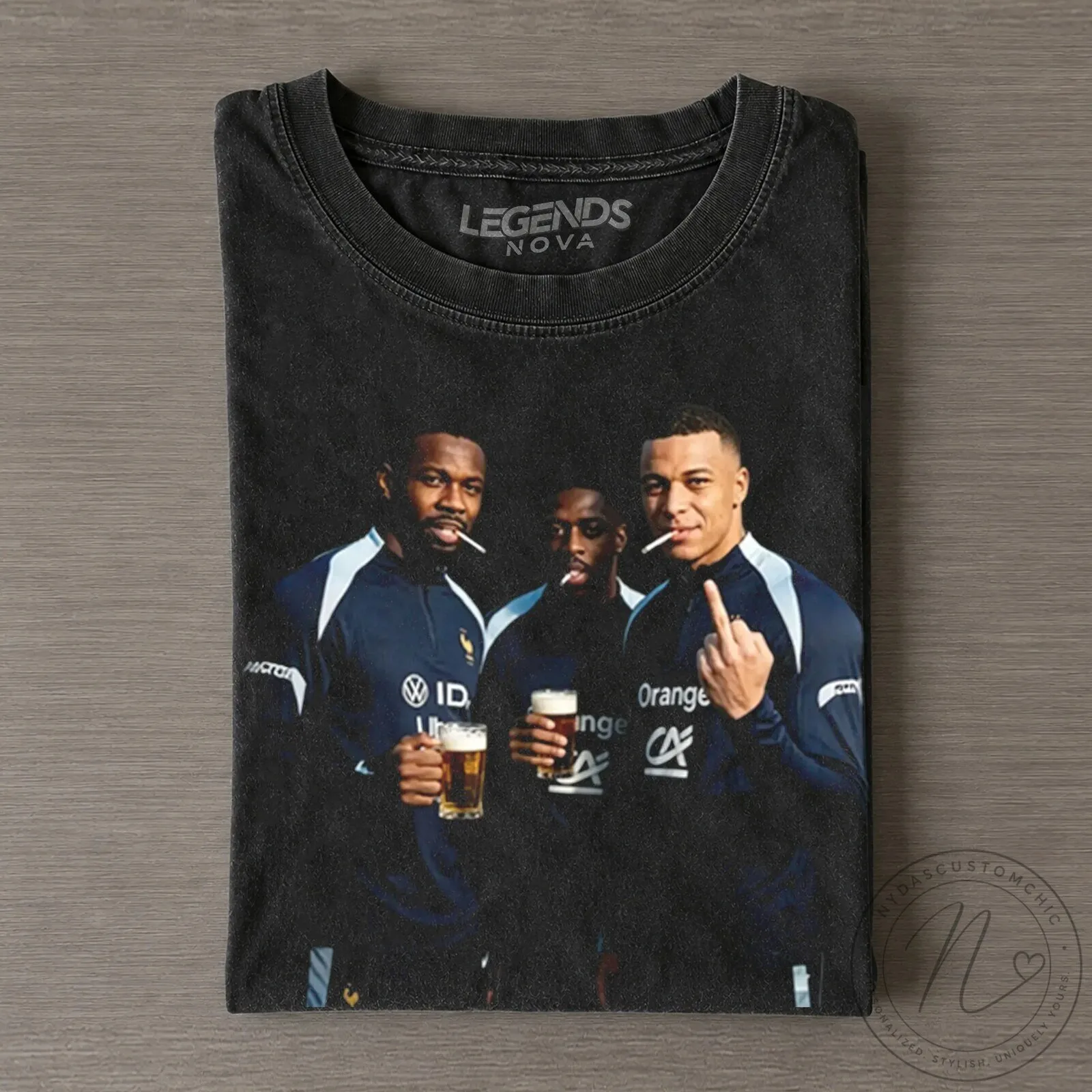 Ousmane Dembele Kylian Mbappe Marcus Thuram France Football T-Shirt