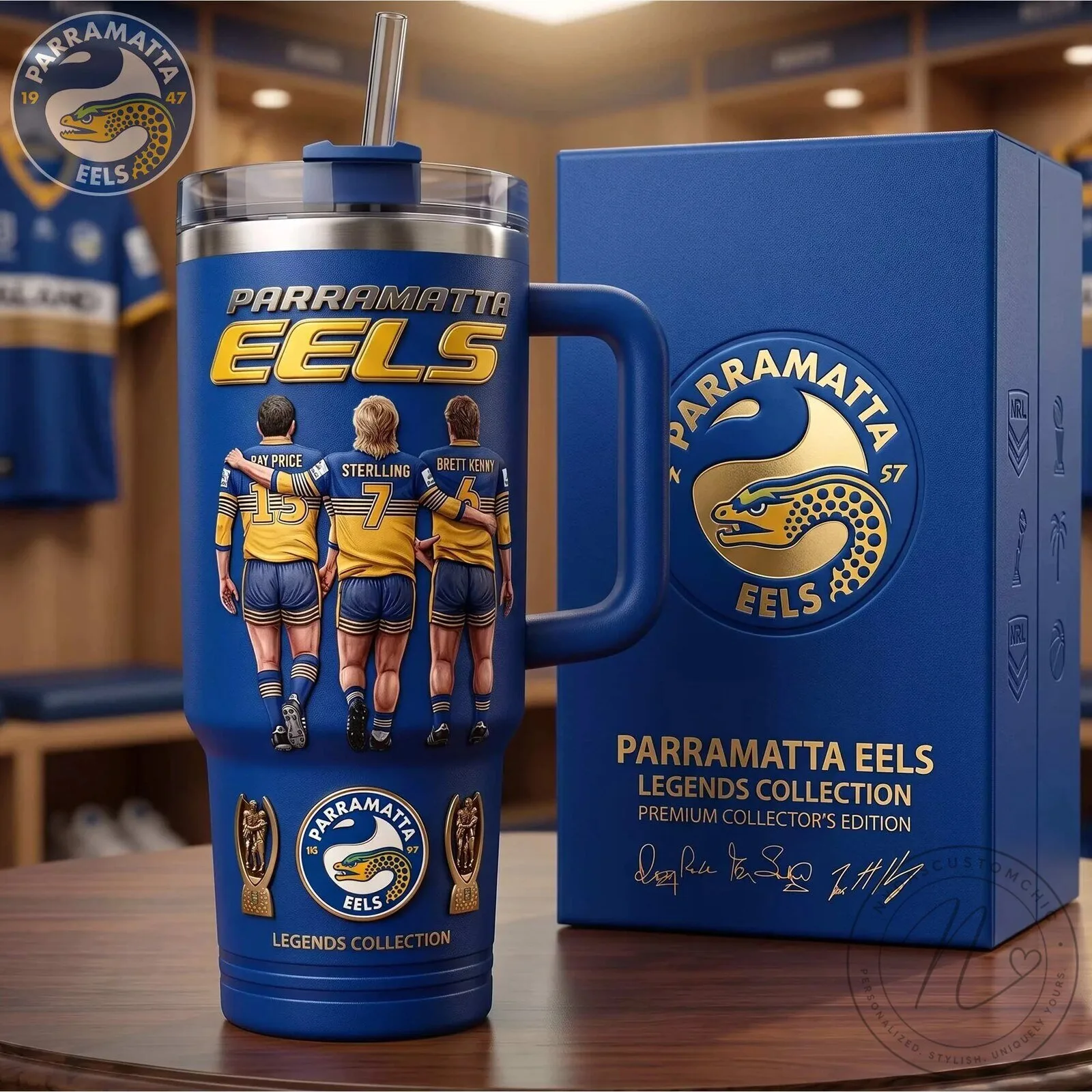 Parramatta Eels Rugby Team Legends Collection Stainless Steel Tumbler